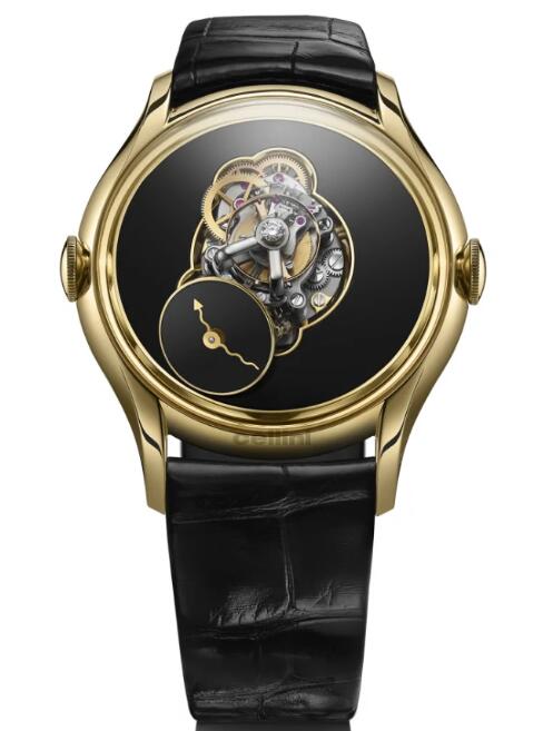 Review MB & F 05.YL.ON Legacy Machine FlyingT Yellow Gold Onyx Replica watch - Click Image to Close